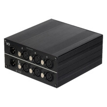 3-Way Passive Stereo Audio Switcher XLR 3-Female 1-Male Switcher 3 in 1 Out or 1 in 3 Out Splitter Box XLR Selector