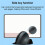 Ergonomic Small Mouse Rechargeable Dual-Mode Silent Wireless Mouse DPI Adjustable Office Mice for  PC Phone B 10