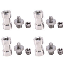 4pcs 1/4 Inch 3/8 Inch Tripod Screws to Light Stand Umbrella Camera Holder Adapter