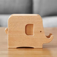 Posavasos de Madera Maciza con Dibujos de Elefantes, Posavasos de Madera Maciza para Café, Combinación de Olla y Cuenco, Almohadilla Aislante para