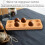 Egg Tray Wooden Egg Holder for Eggs Usable in Kitchen Refrigerator, or Countertop for Display or Storage, Holds 10 Eggs 2