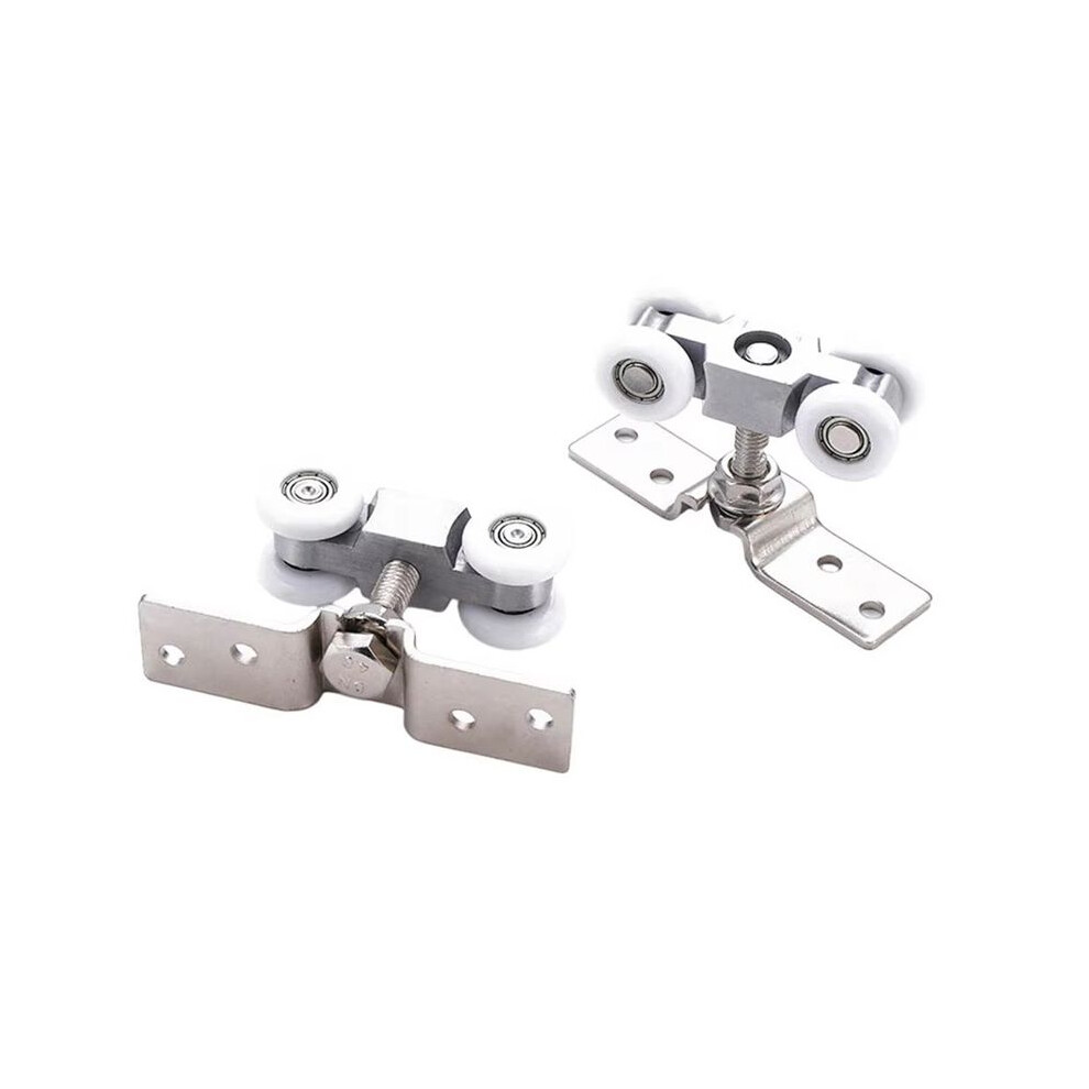 Sliding Door Roller Hardware Sliding Door Pulley 4-Wheel Glass Door Hanging Track Pulley Silent Nylon Wheel 4713070231101