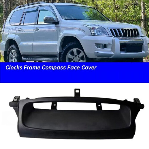 Car Dashboard Clocks Frame Compass Face Cover for  Prado LC120 Prado 2003-2009 Digital Clock Display Panel Frame 1