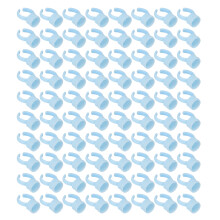 100pcs Disposable Eyelash Glue Ring Cups, 1.4cm, Blue