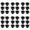 Machinery Latche Knurled Clamping Nuts Knob Grip M8 Female Thread 36pcs 1
