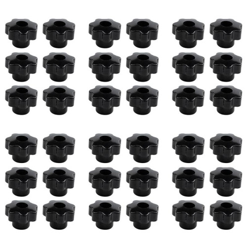 Machinery Latche Knurled Clamping Nuts Knob Grip M8 Female Thread 36pcs
