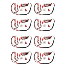 8X RC Auto Metall Stahl Verdrahtet Automatische Simulierte Winde für 1/10 RC Crawler Auto Axial TRX4 SCX10 90046 D90