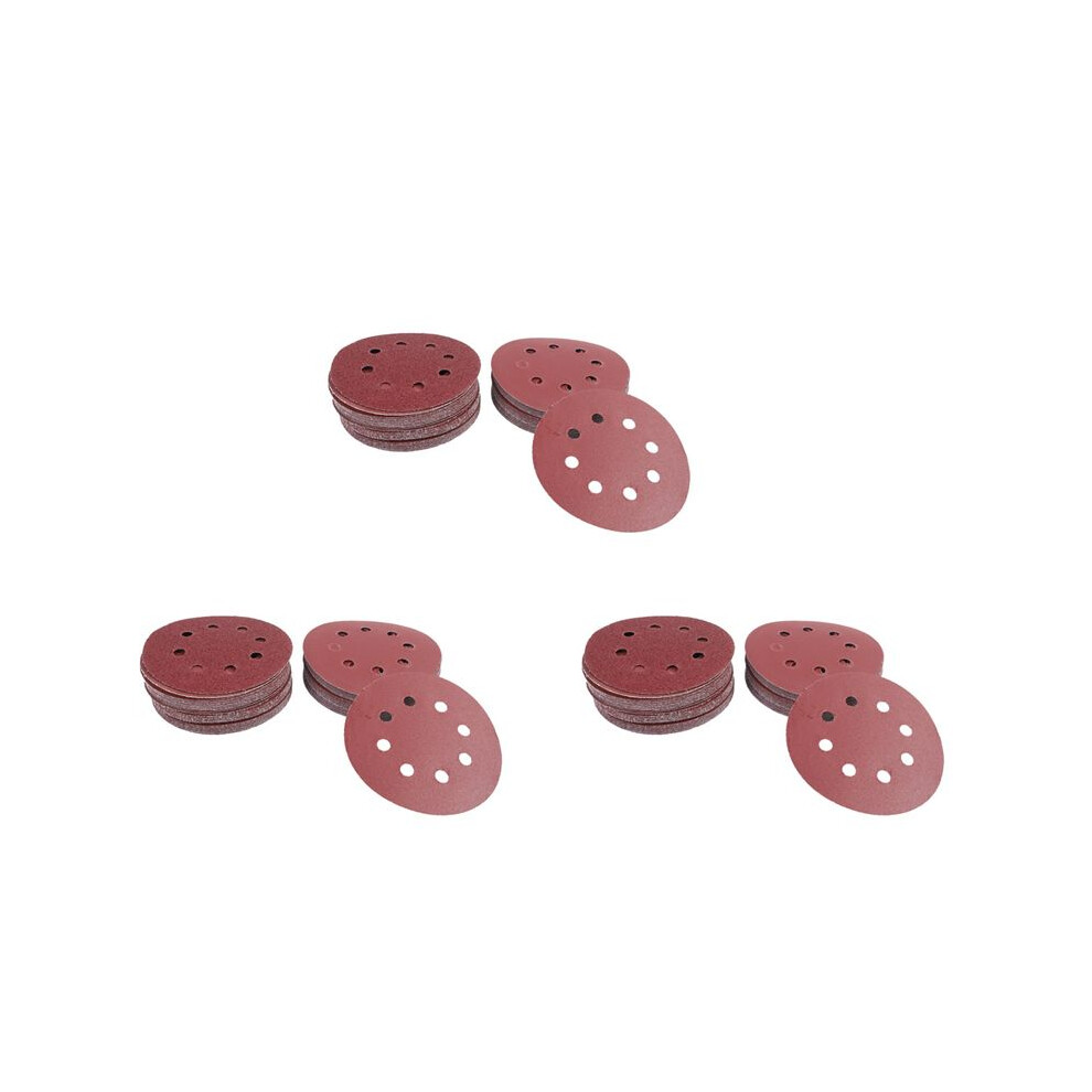 180Pcs 5 Inch Sanding Discs Sandpaper Assorted 60 80 120 180 240 320 Grits For Power Random Track Sanders 6031700186835