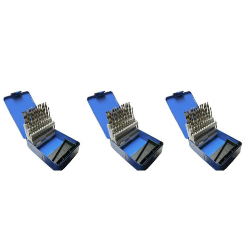 153pc Engineering Drill Bit Set Hss 1 - 6mm in 0.1mm Increments
