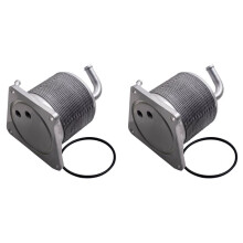 2X CVT Transmission Oil Cooler Kit for Fix Upgrade with O- 21606-1XF0A for Sentra Rogue Juke 2011-2014