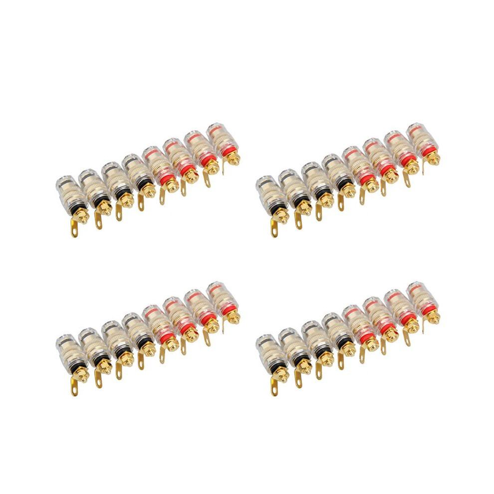 32Pcs 4Mm Amplifier Speaker Terminal Binding Post Banana Plug Jack 6033193027633