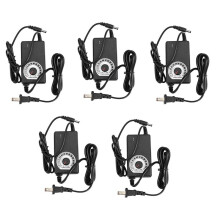 5X AC to Adapter 12V 2A Adjustable Power Supply Motor Speed Controller with US Plug for Electric Fan and Pump