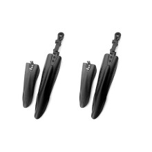 4x Schwarz Mountainbike Fahrrad Strasse Reifen Vorne Hinten Kotfluegel Kotfluegel Set Schmutzfaenger Fliegende Fische