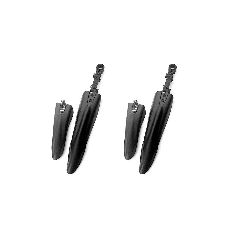 4X Mountain Bike Bicycle Road Tire Front Rear Mudguard Set Mud Guard Flying Fish Black 6031337292763