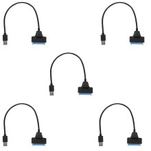 5X USB 3.0 to 2.5 Inch Hard Drive Adapter Cable SDD to USB 3.0 Converter-Black