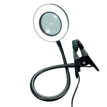 Clip-Type Led Magnifying Glass Nail Beauty Light USB Cold Light Led Non-Slip Equipment Clamp Glass Portable Desk Lamp