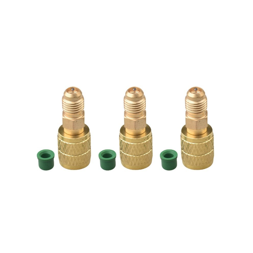 R32 R454b Refrigerant Brass Adapter,1/4Inch Female To 1/4 Inch Male Reverse Thread,For R32 R454b Refrigerant Tanks Split 6031861921832