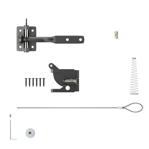 Self-Locking Gate  Carbon Steel Post Mounted Fence Gate  Heavy Duty Automatic Gravity Lever