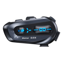 Fone de Ouvido para Capacete de Motocicleta, Intercomunicador Half-Duplex IP56 À Prova D'Água, Assistente de Voz Inteligente, Microfone