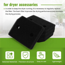 4 PCS Replacement Dryer Filter for  9164761 for Dryer Heat Pump Dryer Filter Mat for ACTIVE TDB230WP TCE530WP,Etc