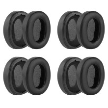 8X Replacement Ear Pads for WH-XB900N Headphones Earpads Leather Headset Ear Cushion Repair Parts (Black)