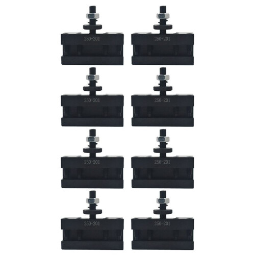 8Pcs 250-201 Quick Change Tool Holder Turning and Facing Tool Holder for Lathe Cutter Cutting Tool Bits