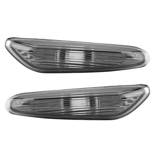 2pcs Gray E90 E91 E92 E93 Side Marker Turn Signal Lights No Bulb 2