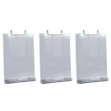 3X A4 Mehr Seitiger Flip Display Karten Etiketten Ständer Abnehmbarer Etiketten Geschäft Menü Halter