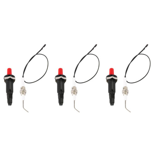 Gas Grill Push Button Kitchen Lighter Piezo Ignition Kit Universal Threaded Plug 3Pcs