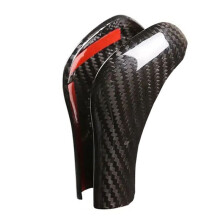 Car Styling Black Carbon Fiber Gear Shift Cover Sticker for Cayenne 2011-2017