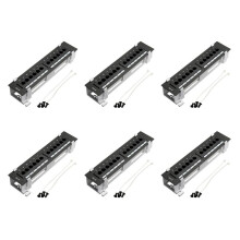 6X Network Tool Kit 12 Port CAT6 Patch Panel RJ45 Networking Wall Mount Rack with Surface Wall Mount Bracket