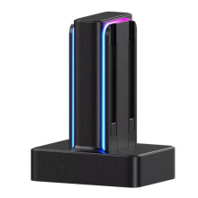 Station de Charge 4 en 1 avec Indicateur de Charge LED Coloré pour Manette pour  , Évite la Surcharge