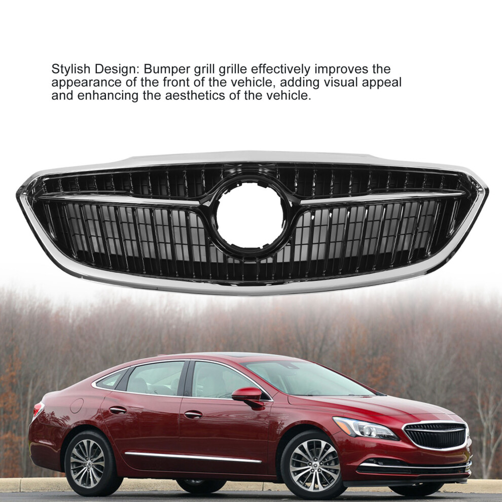 Front Grille Lacrosse 2017-2019 Wind Resistance Black 7055741113871