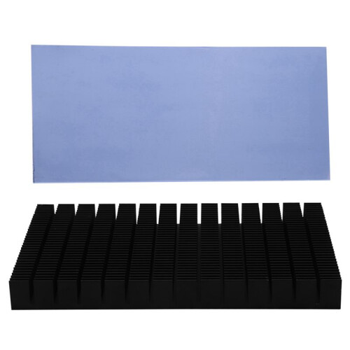 3X DIY Aluminum Radiator for RTX 3080 3090  Card Backside VRAM, MOD GPU Backplate 150X90X15mm 1