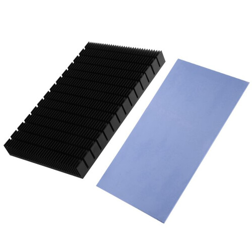 3X DIY Aluminum Radiator for RTX 3080 3090  Card Backside VRAM, MOD GPU Backplate 150X90X15mm 2