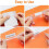 240 Sets Multicolor Hanging File Folder Tabs with Blank Inserts 2 Inches Plastic Hanging File Tabs for Hanging Folders 5