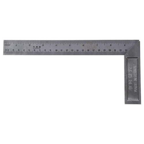 4X 90 Degree 25cm Length Stainless Steel L-Square Angle Ruler 2