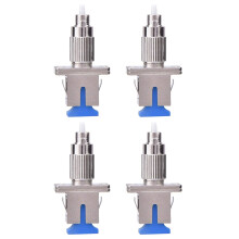 4X FC-SC Single Mode Coupler Hybrid Converter Fiber Optic Adapter for FC Male to SC Female