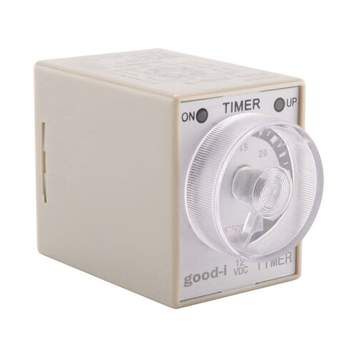 4X  12V 0-30 Seconds 30s Electric Delay Timer Timing Relay DPDT 8P W Base 2