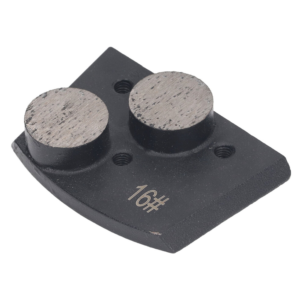 3Pcs Diamond Grinding Shoes, 16 Grit, Black, Concrete & Paint Remover 3671389015045