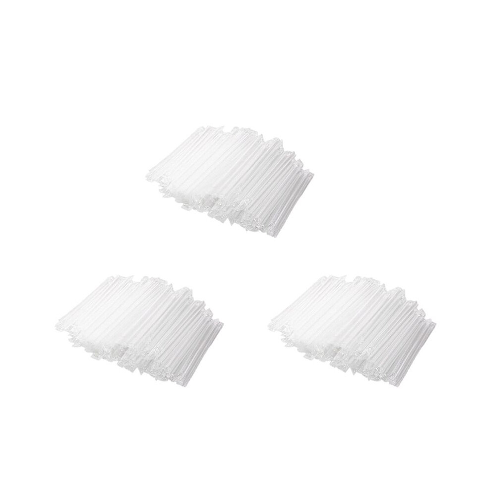 Semoic 900Pcs Smoothie Jumbo Straw Clear Plastic Drinking Straws For Milkshake Bubble Tea Jumbo Straws Fruit Shakes