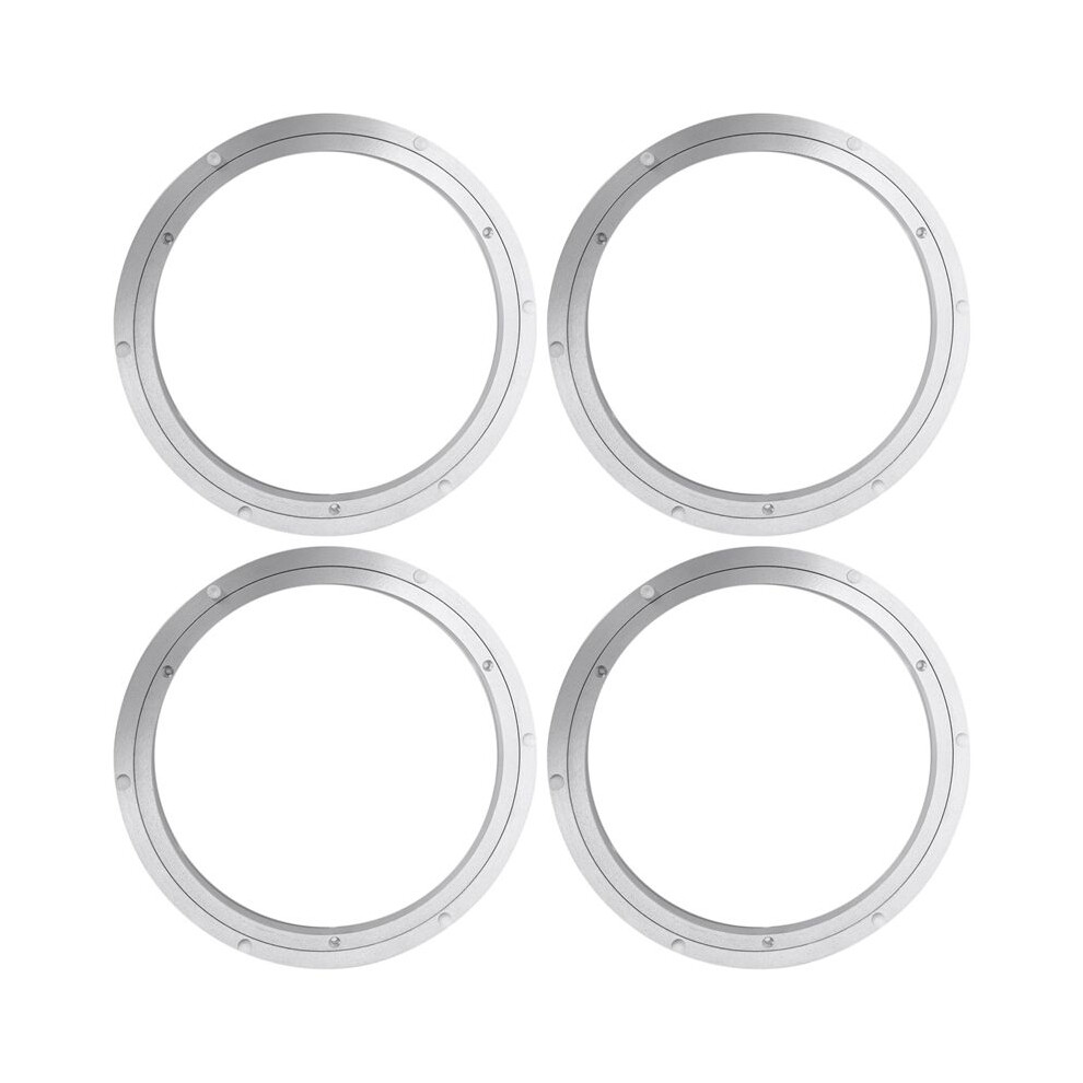 4X Aluminium Rotating Turntable Bearing Swivel Plate 12 Inch Silver 6031679558640
