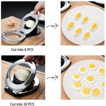 2X Egg Slicer for Hard Boiled Eggs, Egg Heavy Duty Cutter Duty Slicer Kitchen Tools Garnish Slicer, 3 Slicing Styles