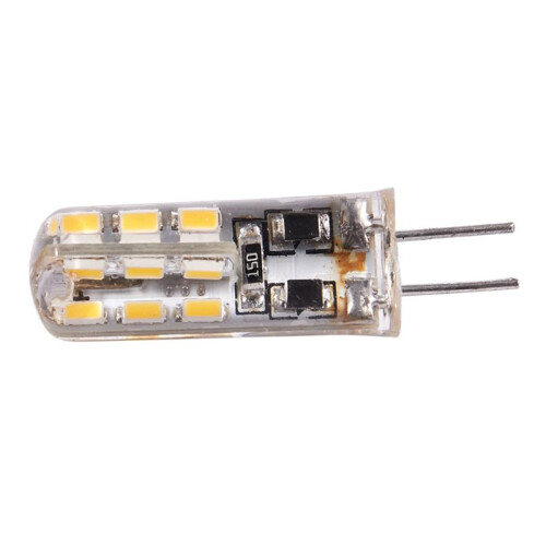 4X G4 Ampoule LED 1.5W 24 SMD 3014 Blanc Chaud 12V CC