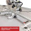 2X Adjustable Cutting Machine Support Frame, Table Saw Stand, Table Saw Stand 4