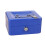 (Blue) Fireproof Metal Lock Box for Home & Car 3