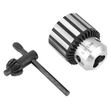 0.5-13mm Steel Heavy Duty Drill Chuck with Key for Lathe & Bench Drills