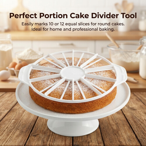 (10 12) 10-16\" Cake Divider - Food Grade Plastic Slicing Tool 2