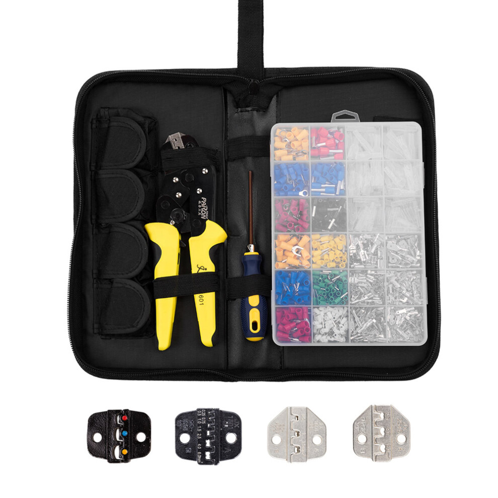 Wire Terminals Crimping Tool Kit 850Pcs Insulated Terminals 0.5-6.0Mmâ² 9351389015712