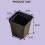 (Black) Seedling Pots with Tray for Home Garden 2